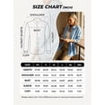 thumbnail image 4 of EMMIOL Women's Oversized 100% Cotton Denim Shirt Long Sleeve Button-Down Blouse with Pockets Casual Western Style, 4 of 7