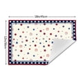 thumbnail image 4 of MIZHONA 4th of July Floral Placemats Set of 4 Star Patriotic Independence Table Place Mats Decorations 12x18 inch, 4 of 5