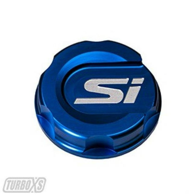 Turbo XS txs-HC-OC-BLU-SI Blue Oil Cap for 2016 Plus Honda Civic