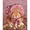 thumbnail image 1 of Pintura de diamante (DE6062) Sombrero de conejito de Pascua 5D Imagen cuadrada Artesanía Arte 20X30cm FLhrweasw Nuevo, 1 of 1