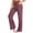 Wine, variant on TAGOLD Womens Summer Pants,Fashion Women Solid High Waist Pockets Loose Drawstring Wide Leg Yoga Pants