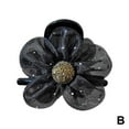 thumbnail image 5 of Pinza para el pelo de malla con girasoles para mujer, accesorio para coleta, de plástico, 8 cm, multicolor (blanco, negro, marrón), elegante diseño floral para uso diario y ocasiones especiales., 5 of 5