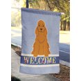thumbnail image 2 of Carolines Treasures BB5676CHF Cocker Spaniel Red Welcome Flag Canvas House Size, 2 of 4