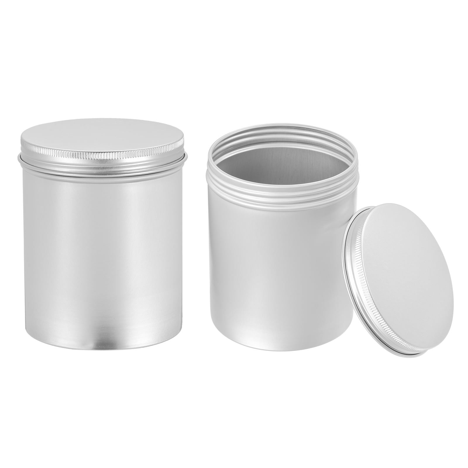 Uxcell Round Aluminium Tin Cans with Screw Top Lid, 25oz / 750ml Empty