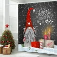 thumbnail image 4 of Gnome Shower Curtains for Bathroom Lovely Cute Sprite Christmas Let it Snow Fabric Shower Curtain Winter Xmas Holiday Bathroom Curtain Set with Hooks Included 72x72 inches, 4 of 6