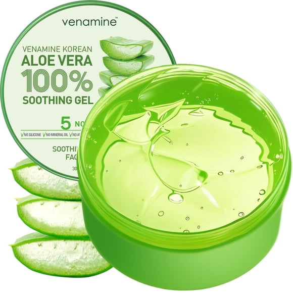Gel calmante de aloe vera VENAMINE 100% orgánico 300 ml