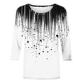 thumbnail image 4 of Yuanlook 3/4 Sleeve Shirts for Women Business Casual Tops Fall Fashion Clothes Plus Size Outfits - White - M, 4 of 9