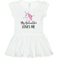 thumbnail image 3 of Inktastic My Godmother Loves Me Unicorn Girls Baby Dress, 3 of 5