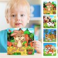 thumbnail image 1 of 20 Of Wooden Puzzle Puzzle Toys For Children And Infants Early Education Puzzle, 1 of 9
