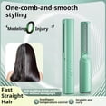 thumbnail image 2 of Victoriousact Comb, Victoriousact Latest Hairdressing Comb, Victoriousact Hairdressing Comb, Mini Dual Purpose Curling Iron, 3 Speed Adjustment, 2 in 1 Straight & Curl Comb (Pink), 2 of 9