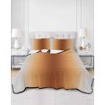 thumbnail image 3 of Quilts Full Size, Dark Brown Grey Ombre Soft Comforter Bedding Set for Bed, Modern Abstract Art Gradient Lightweight Quilted Bedspread with Pillow Cover(2 Pieces) for All Season, 78x90 Inch, 3 of 6