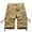 Khaki, variant on IROINNID Cargo Shorts for Men Pure Color Outdoors Pocket Beach Work Trouser Cargo Shorts Pant,Gray
