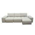 thumbnail image 2 of Jazz Modular 3-Seater Chaise Sectional with Adjustable Backrests in Light Brown Fabric by Diamond Sofa, 2 of 2