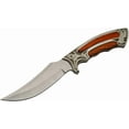thumbnail image 5 of SZCO Supplies 10" Silver Outdoor Fixed Blade Utility Knife with Pakkawood Handle and Sheath, 5 of 5