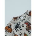 thumbnail image 4 of Country Baby Outfit Boy Girl Western Cow Print Cowboy Romper Bodysuit Short Sleeve One Piece Jumpsuit Summer Clothes, 4 of 7