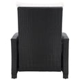 thumbnail image 6 of Safavieh Landon Outdoor Coastal Aluminum Recliner Chair, Black/White, 6 of 12