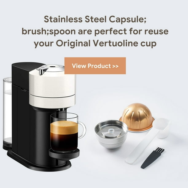 Reusable Coffee Capsule Silicone Cover Tray for Nespresso Vertuo and  VertuoLine Capsule Caps Compatible with Original Capsules