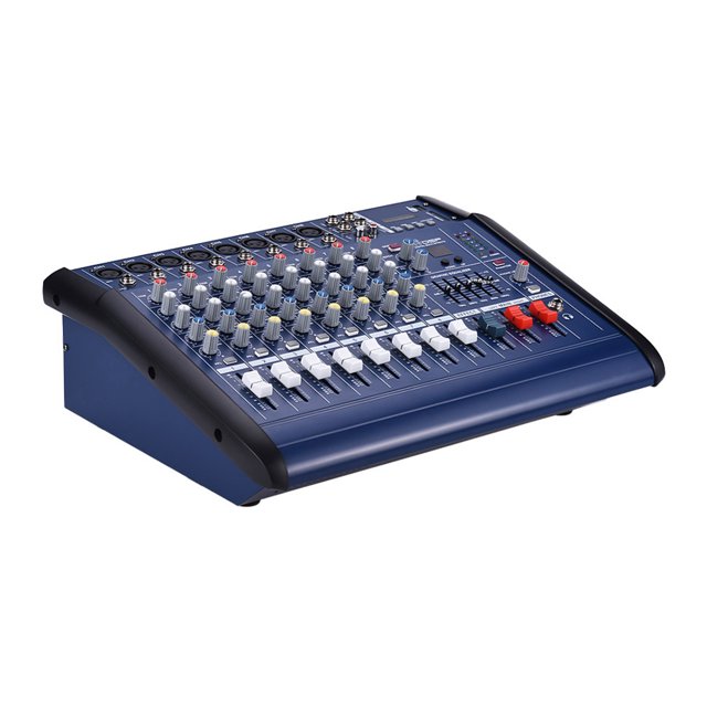 Mixing Console,48v Phan Power 8 Channels Powered Usb/ Slot Dj Powered Amplifier Audio Amp With 48v Power Usb/ Slot Console Amp With Amplifier Audio Console Usb/slot Mer Amplifier Console Raoke