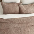 thumbnail image 2 of EVERGRACE 100% Cotton Paisley Quilt Set, King Size 3 Piece Set – Prewashed Lightweight Bedspread with 2 Shams, Soft & Breathable Matelasse Coverlet for All-Season Comfort, Dusty Brick, 2 of 7