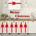 thumbnail image 4 of Large Red Christmas Cabinet Door Bows | Velvet Holiday Ribbons for Kitchen Cabinets Furniture Decor | 8 ft Long Xmas Party Gift Decoration, 4 of 5