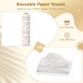 thumbnail image 3 of 24 Pcs Reusable Paper Towels, Paperless Dishcloths for Kitchen, Adorable Flower Patterns, Soft, Absorbent, Washable Cotton Dish Cloths, Eco-Friendly Wipes Hand Towels, 3 of 8