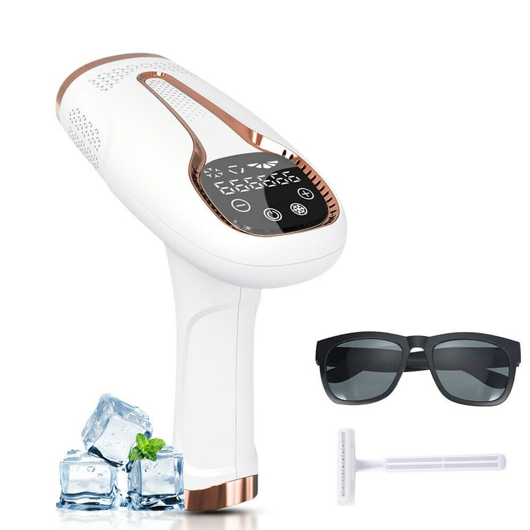 KingFurt IPL Hair Remover - 6°C Ice Therapy, 999,999 Flashes, 5 Energy  Levels - White, Gift Box Packaging & US Standard Plug