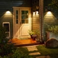 thumbnail image 2 of Naiovety Lámpara de pared Energía solar Iluminación ambiental Patio Impermeable Focos de jardín Exterior Linterna Pilar Sun Street Villa Iluminación y accesorios Naiovety HA072888-01, 2 of 6