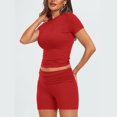 thumbnail image 2 of Clearance!NMMUED Workout Sets for Women, Two Piece Sets for Women, Athletic Sets for Women, Yoga Sets for Women, Matching Sets Women Clothing, Red L, 2 of 6
