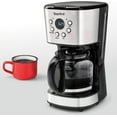 thumbnail image 6 of Programmable Drip Coffee Maker - 12 Cups LCD Display Stainless Steel Design, 6 of 9