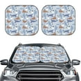 thumbnail image 2 of Haiem Seal Fox Seagull Whales Car Windshield Sun Shade (2 Pieces) Foldable Windshield Sun Shade Car Accessories for Truck SUV Pickup-Large, 2 of 7