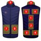 thumbnail image 1 of Bloque de Carga Usb, Cremallera Unisex Doble Control 9 Zona Calefacción Chaqueta de Algodón, Caliente Chaqueta de Vestido para Hombre, 1 of 8