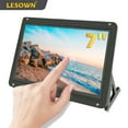 thumbnail image 1 of LESOWN Wide Small Screen 1024x600 IPS 7inch LCD Display HDMI Monitor Touch Display Module Built-in Speaker with Case for Raspberry Pi PC, 1 of 11