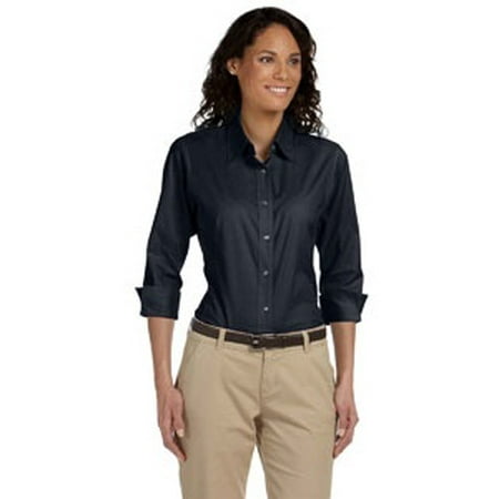 Devon & Jones DP625W Ladies' Perfect Fit™ 3/4-Sleeve Stretch Poplin Blouse