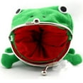 thumbnail image 1 of Porte-monnaie Cartoon Frog Portefeuille Anime Manga en Forme de Peluche Pochette Cosplay Vert, 1 of 1