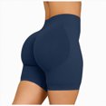thumbnail image 4 of KPOPLK Women's 3"/5" High Waisted Biker Shorts - Spandex Yoga, Workout, Cycling, Volleyball, Dance Athletic Booty Shorts,Navy,Size XL, 4 of 7