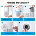 thumbnail image 6 of HYCHIKA HEPA Air Purifier for Bedroom up to 376 sq.ft, True H13 Filter, 20dB Sleep Mode，Aromatherapy， 3 Speeds, Timer (2/4/8h), 6 of 12