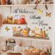 thumbnail image 1 of Pegatinas de pared para estante de utensilios de cocina, cuenco, la cocina es el corazón del hogar, mariposa, abeja, calcomanía de pared, cáscara de vinilo extraíble, 1 of 5