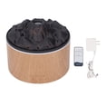 thumbnail image 2 of Wood Grain Diffuser Humidifier with Remote Control, Volcanic Design, LED Light Dual Color Light and Mist Aromatic Diffuser, Enhance Home Air Quality, 2 of 7