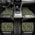 thumbnail image 6 of Uemuo Car Floor Mats - Green Skulls Pattern Carpet Floor Mats for Cars, Auto Accessories Front & Rear Car Floor Foot Mat Sets of 4 Pieces, 6 of 6