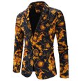 thumbnail image 1 of Chaqueta de traje informal con estampado de personalidad de moda de otoño e invierno para hombre Pompotops oipoqjl22034, 1 of 4