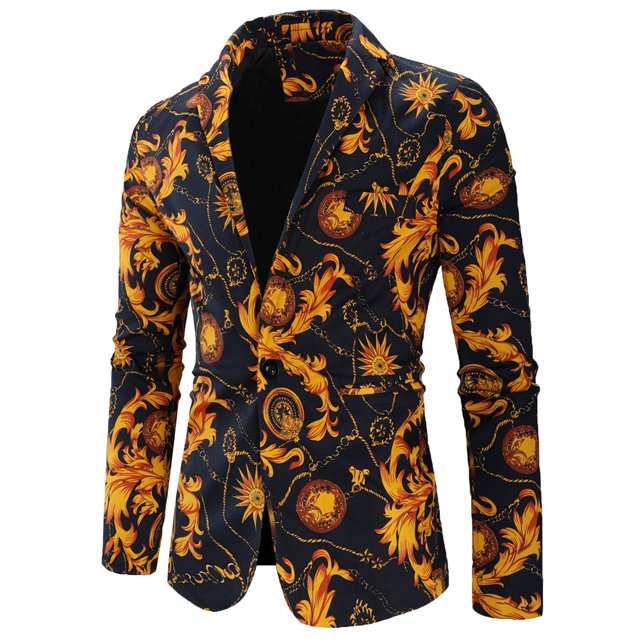 Chaqueta de traje informal con estampado de personalidad de moda de otoño e invierno para hombre Pompotops oipoqjl22034