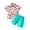 Red, variant on Odeerbi Toddler Two-piece Set Boys Summer Hawaii Outfits Baby Clothes Short Sleeve Floral Shirt with White T-shirt Shorts Set Children Wear Light Blue