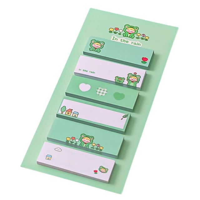 Sticky Notes,Cute Cartoon Anime Self-Stick Memo Pads,Back to School Supplies Notes,Cute Cartoon Cute Notepad Sticky S D5F1