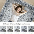 thumbnail image 3 of CAROMIO Washable Area Rug Oriental Rug Boho Vintage Floral Area Rug Non Shedding Rugs for Bed Room Living Room, 8' x 10' Gray, 3 of 5