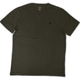 thumbnail image 2 of Ralph Lauren Polo Mens Pony Logo V-Neck Cotton Shirt Green/Burgundy/Blue New (Green,M), 2 of 2