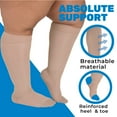 thumbnail image 4 of Absolute Support Sheer Women Compression Stockings 15-20mmHg Natural, Medium, 4 of 10