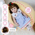 thumbnail image 4 of Besiletre Lifelike Reborn Baby Dolls 18 Inch Realistic Newborn Girl Doll with Clother & Accessories Best Birthday Set for Girls Age 3+, 4 of 5