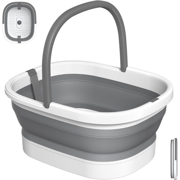 Cubo plegable Nekteck para bañera para remojo de pies con acupresión