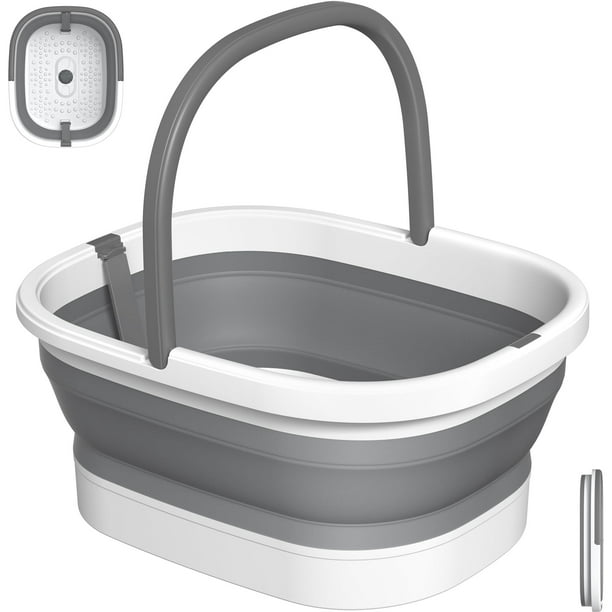 Cubo plegable Nekteck para bañera para remojo de pies con acupresión
