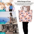 thumbnail image 6 of Wukai Funny Chicken Print Reusable Grocery Bag Shopping Bags Shopping Handle Bag Suitable for Outdoor Convenient Daily Bag, 6 of 7